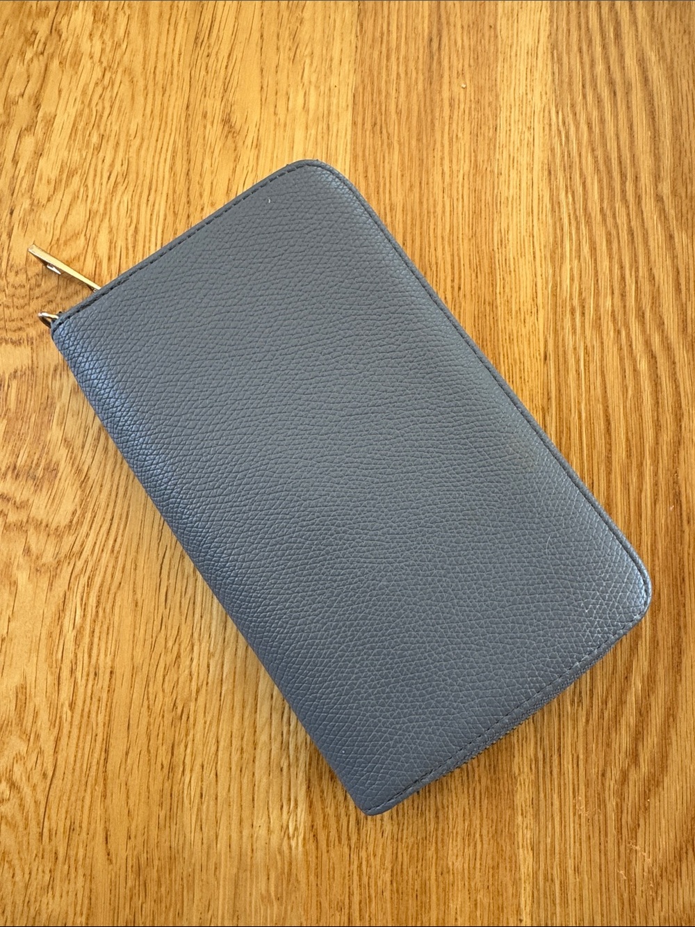 A New Day Gray Zip-Around Wallet/Wristlet with Gold Hardware